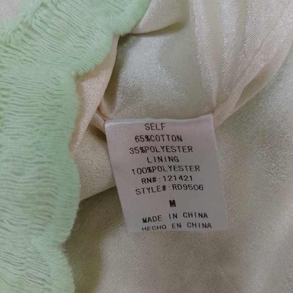 Ellison Green Lace Overlay Dress Sleeveless Zip - Picture 8 of 16